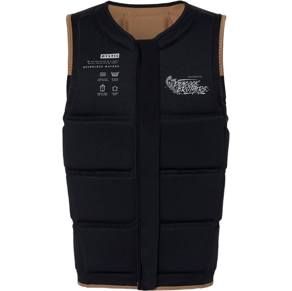 2025 Mystic Peacock Front Zip Wake Impact Weste 35005.240227  Slate Brown